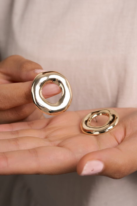 Heliophilia Silver Pendientes de Oro con Recubrimiento de Laca
